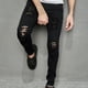thumbnail image 4 of Pantalones largos para hombre, casuales, de mezclilla, de algodón, rectos, rotos, con agujeros, pantalones largos, pantalones para hombre, 4 of 9