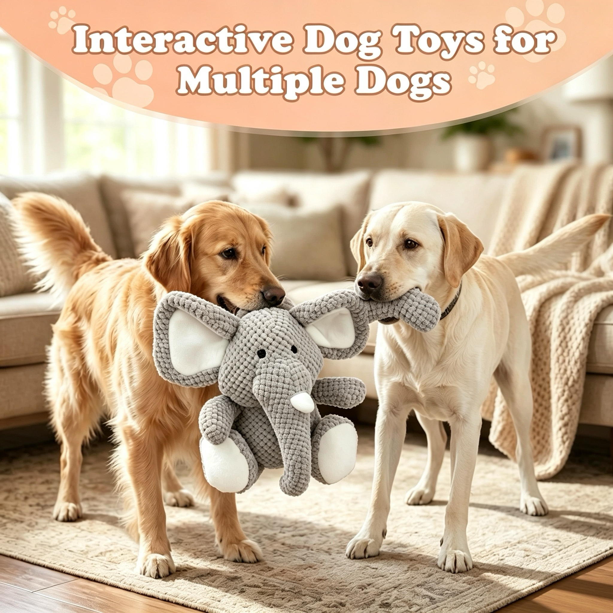 BAODANTECH Tough Elephant Dog Toy for Chewers photo 7