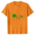 thumbnail image 4 of Ceisia Men's Loose Fit St. Patrick's Day Shamrock Heartbeat Print Crew Neck T-Shirt Gifts, 4 of 4