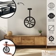 thumbnail image 2 of Violaura Unicycle Metal Wall Art - Easy to Install Hanging Perfect for Home, Living Room Decor (60.0" x 36.0"), 2 of 8