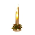 thumbnail image 2 of Candle Holder Christmas Simulation Candle Ornaments Christmas Desktop Decoration Candlestick Nightlight Furnishings Christmas Candlestick Holder, 2 of 6