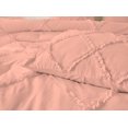 thumbnail image 4 of DNG Creations 1 Piece Diamond Ruffle Comforter 100% Egyptian Cotton, 800TC - Solid Peach Colour - Super Soft 550 GSM All Season ( Oversized Queen - Size ), 4 of 6