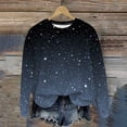 thumbnail image 2 of Frostluinai Sparkly Shirts for Women Crew Neck Long Sleeve Pullover Tops Casual Gradient Sweat Shirts Loose Fit Night Out T Shirts, 2 of 9