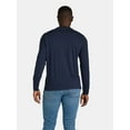 thumbnail image 3 of George Men's & Big Men's Relaxed Fit Cotton Crewneck T-Shirt with Long Sleeves, Size XS-3XL, 3 of 5