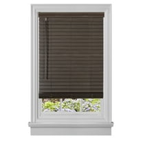 Achim GII Madera Falsa Indoor Cordless Blind 2" Faux Wood Plantation, 60" W x 64" L, Mahogany
