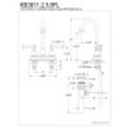 thumbnail image 2 of Kingston Brass KB3615FL 4 in. Centerset Bathroom Faucet, Oil Rubbed Bronze, 2 of 2