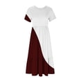 thumbnail image 4 of IROINNID Summer Dresses for Women , Plus Size Wedding Guest Maxi Dresses for Women , Round Neck and Short Sleeve Pullover Vacation Dresses, 4 of 4