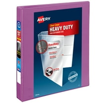Avery Heavy-Duty View 1" 3 Ring Binder, Orchid Binder (79272)