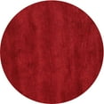 thumbnail image 1 of Ahgly Company Indoor Round Contemporary Red Abstract Area Rugs, 6' Round, 1 of 6