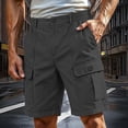 thumbnail image 2 of Jsaierl Cargo Shorts for Men Plus Size Multi Pockets Shorts Outdoor Military Shorts Comfortable Workwear Cargo Shorts, 2 of 8