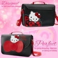 thumbnail image 4 of Bolso Bandolera Hello Kitty para Niñas y Adolescentes Negro/Rojo, 4 of 6