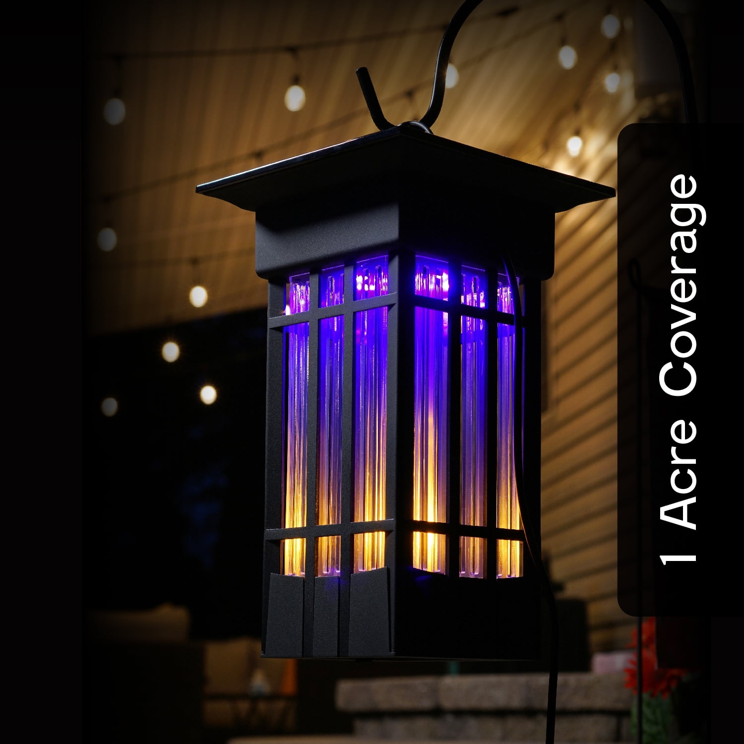 PIC Decorative Flickering Flame Bug Zapper - 2 Acre Weatherproof LED Light