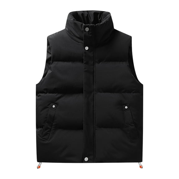 Wancir Men's Outdoor Casual Stand Collar Vest Padded Jacket Coat Vest