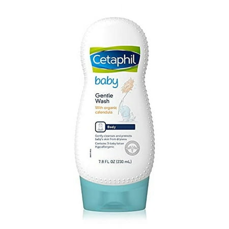 Cetaphil Baby Ultra Moisturizing Wash with Organic Calendula, 7.8 oz, 3 Pack