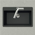 thumbnail image 2 of Houzer Quartztone 33 in Midnite Granite Composite Topmount Single Bowl Kitchen Sink - V-300 MIDNITE, 2 of 4
