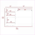 thumbnail image 4 of Desks, L-Shaped Computer Desk with 2 Drawers & 3 Shelves, Wenge | Manufactured Wood, 4 of 7