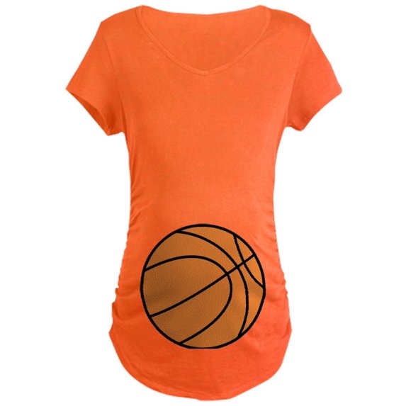 CafePress - Basketball Belly Maternity Dark T Shirt - Maternity Dark T-Shirt
