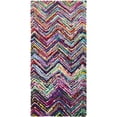 thumbnail image 5 of SAFAVIEH Nantucket Suzette Zigzag Stipes Cotton Runner Rug, Multi, 2'3" x 5', 5 of 10