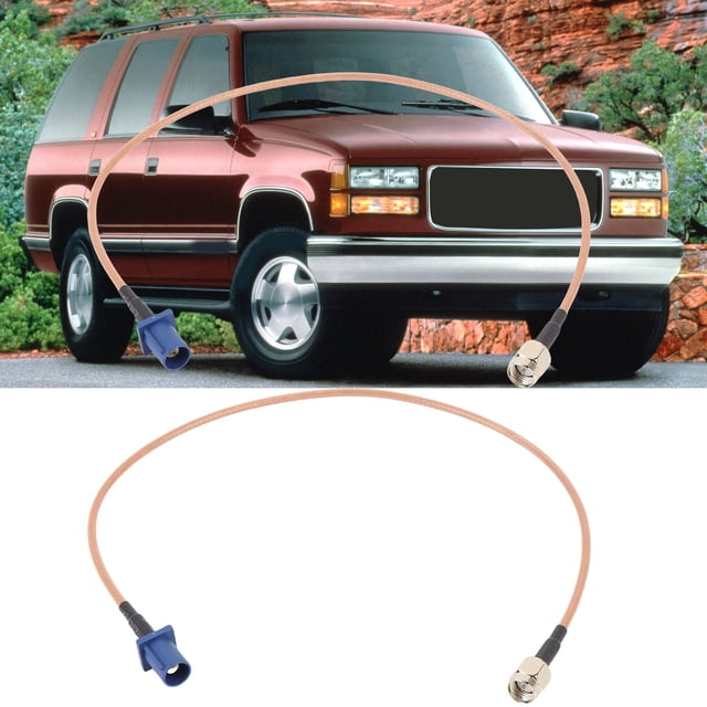 Fakra C Male To SMA Male Antenna Adapter Cable, Wide Compatibility Car GPS Antenna Adapter Cable 2PCS Robust Anti Interference Metal Rubber for WLAN Devices