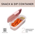 thumbnail image 2 of Melii baby & toddler dip container, 10.8 oz (320 ml) total capacity, blush & berry, 2 of 5