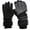 Gray, variant on Jinhomg Winter Ski Gloves for Women Waterproof Cozy Fleece Lined Warm Gloves Cute Color Block Windproof Outdoor Hiking Cycling Gloves Black Free Size