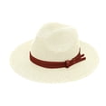 thumbnail image 2 of Noric Women Wide Brim Sun Hat Foldable UV Protection with Belt Summer Beach Cap Floppy Hat for Vacation Travel, 2 of 7