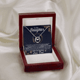 thumbnail image 4 of 21st Birthday Daughter Gift Necklace, Gift From Dad, Lucky in Love Jewelry For 21st Birthday Daughter, Gift for 21 Year Old Daughter from Father jewelry, 4 of 7