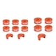 thumbnail image 3 of Eigraketly Cabezal de cortacésped de buena compatibilidad para varias marcas - Cuerda de nailon resistente y resistente al desgaste Hilo de Herramientas eléctricas 4 + 1 juegos, 3 of 6