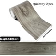 thumbnail image 2 of Wood Grain Wallpaper Border,Textured Adhesive Repair Tape,3.94 in*16.4 ft Waterproof Bathroom Mirror Frame Sticker,Wood Repair Patch for Wall Door Floor Furniture,2 Roll,Gray, 2 of 9