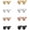 Style 5(4-5mm), variant on 5 Pairs Stud Earring 316L Stainless Steel Stud Earrings Simple Polished 3-7mm Ball Earring Studs for Women Men