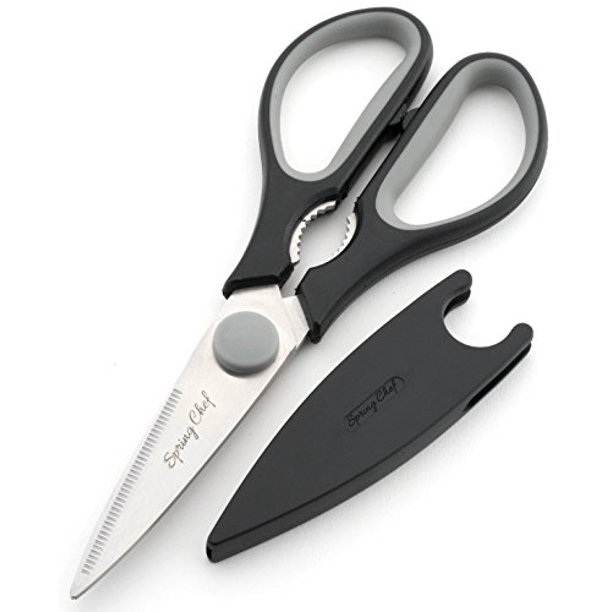 Kitchen Shears with Blade Cover, Stainless Steel Scissors for Herbs