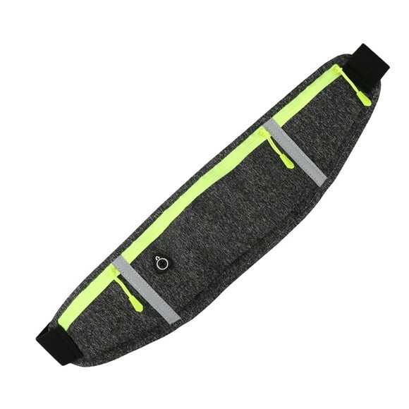 Sac de Taille Ultraléger avec Bandes Réfléchissantes, Adapté pour Hommes et Femmes, Sac de Taille Imperméable avec Prise Casque, Sac de Taille Imperméable avec Sangle Élastique Réglable