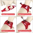 thumbnail image 3 of Set de arnés y correa para perros YIMEIS reflectante ajustable rojo, 3 of 6