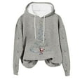 thumbnail image 3 of Craaazy Women's Christmas Holiday Cute Loose Long Sleeve Hoodie Sweatshirt Gifts, 3 of 5