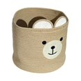 thumbnail image 1 of Cesta para la colada de gran capacidad, contenedor para ropa sucia con oso de dibujos animados, plegable, suave y resistente, 1 of 5