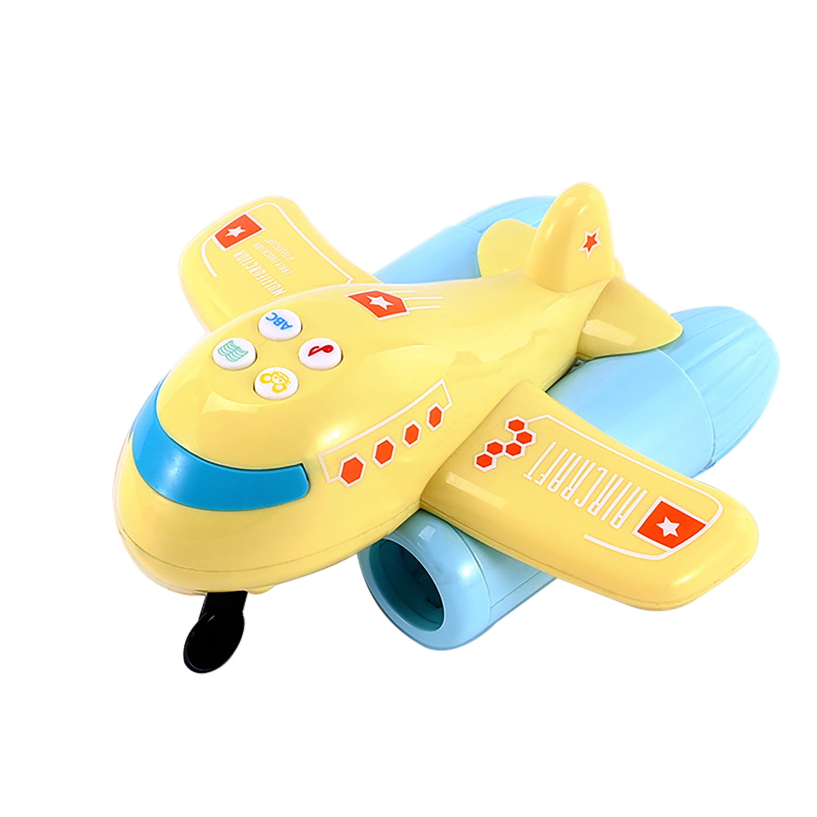 Children Toy Airplane Binoculars Yellow 