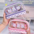 School season cartoon large capacity pencil case student portable
