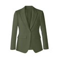 thumbnail image 4 of ZHOGXU Lightweight Plus Size Coat For Women Solid Color Notched Modern Suit Jacket Elegant,Beach Travel,Army Green,S, 4 of 4