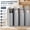Grey with window, variant on Clear Garment Bags for Hanging Clothes with 10” Gusset, Suit Covers for Closet Storage, Plastic Clothes Protectors for Coats, Dresses, Shirts, 2 Pack, 40” Long