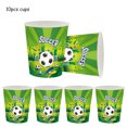 thumbnail image 3 of Decoraciones para fiestas de cumpleaños con temática de fútbol Globos de fútbol Platos de papel Servilletas Juego de laberinto de fútbol Suministros para fiestas deportivas Sorteo, 3 of 5