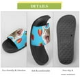 thumbnail image 7 of GZHJMY Stylish Slides for Women Men, Cat and Strawberry Collage Soft Flexible Slip-on Sandals Slippers, 7 of 7