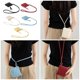 thumbnail image 2 of Leather Neck Wallet Small Crossbody Purse Travel Neck Pouch Mini Shoulder Purse Wallet Lipstick Key Holder Organizer Yellow, 2 of 4