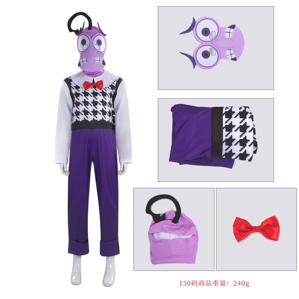 Disfraz de Cosplay de la película de anime Inside Out Joy, disfraz de disgusto, vestido para niños adultos, ropa de fiesta de carnaval de Halloween, juego de rol