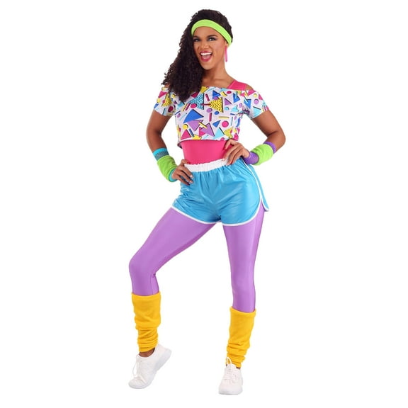 Women's Work It Out 80s Costume