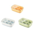 thumbnail image 3 of Inteprter Molde de bandeja de cubitos de hielo de silicona, accesorios, molde de congelación de refrigerador de rejilla múltiple Simple, Organizadores de utensilios de cocina Amarillo, 3 of 6