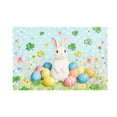 thumbnail image 2 of Easter-themed Placemats With Rabbits And Easter Egg And Clovers Patterns Decorative Placemats For Holiday Parties, 2 of 6