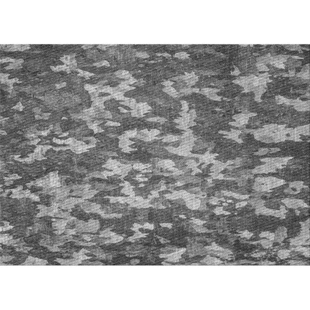 Ahgly Company Tapis Rectangulaire Lavable en Machine Intérieur Transitionnel Gris Foncé, 2 Pieds x 5 Pieds