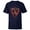 Navy, variant on Star Wars Dark Side Darth Vader Darth Maul Kylo Ren Flames - Short Sleeve T-Shirt for Kids - Customized-Royal