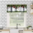 thumbnail image 3 of Christmas Snowflake Kithen Curtains Valances for Windows,Balls Bow Merry Xmas Holiday Window Treatment Valances for Kitchen Living Room Cafe Decor 54''x18'', 1 Panel, 3 of 6