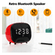 thumbnail image 2 of Reloj Despertador Portátil Retro Recargable Digital Con Bocina Bluetooth Xtellar rojo, 2 of 4